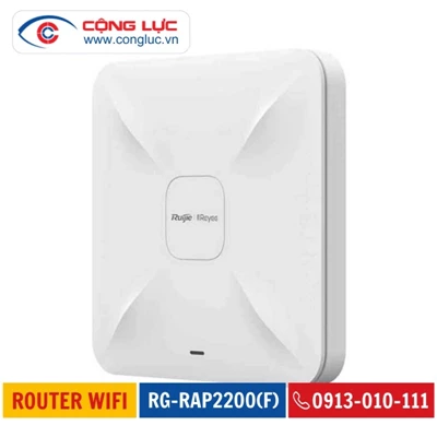 Bộ Phát Wifi Ốp Trần Hoặc Gắn Tường RUIJIE REYEE RG-RAP2200(F)